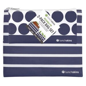 NWT Lunchskins Reusable Zippered 2-Pack Bag Set